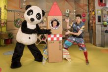 Panda y la cabaña de cartón imagen: Panda y la cabaña de cartón