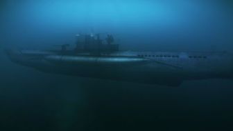 imagen: El submarino hundido de los nazis